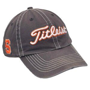 Titleist Golf Hat - Syracuse Orange Baseball Dad Cap Sun Faded Script Logo OSFA